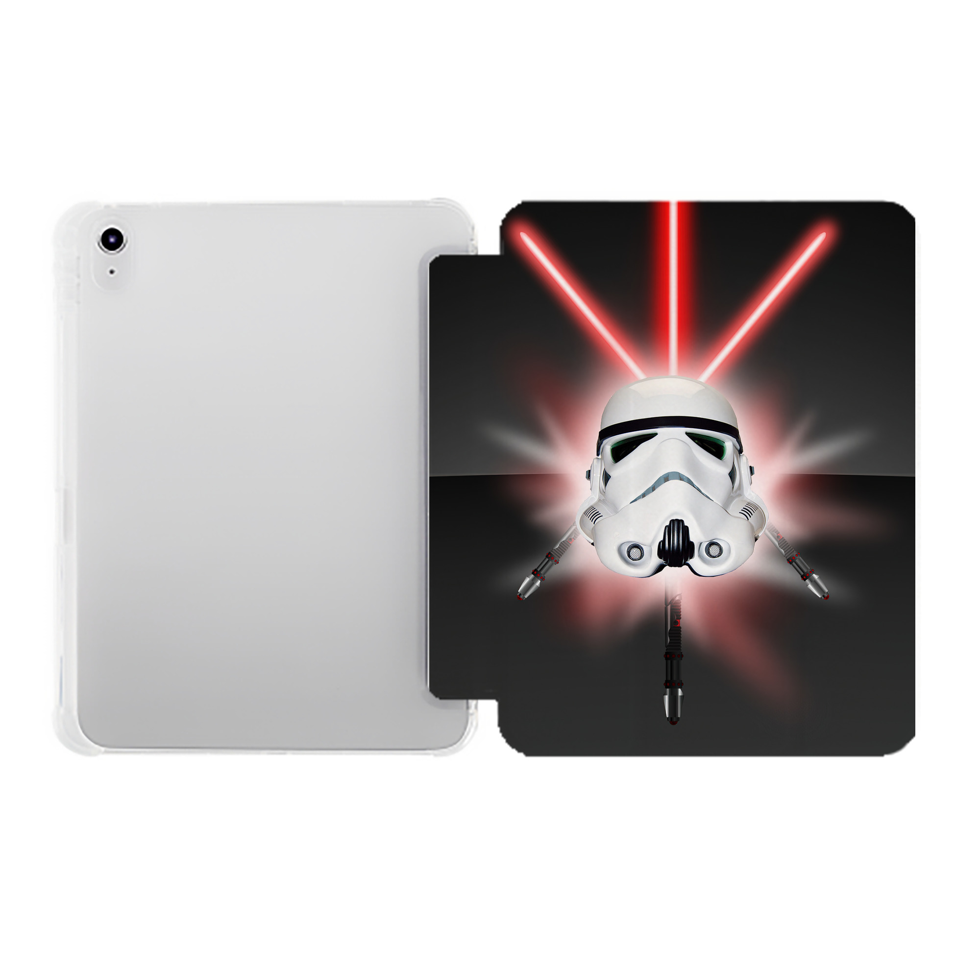 （画像用） スター・ウォーズ Star Wars IPad ケース ペン収納付き 三つ折りスタンド PUレザー×シリコン 対応機種9.5/10.5/10.9インチ